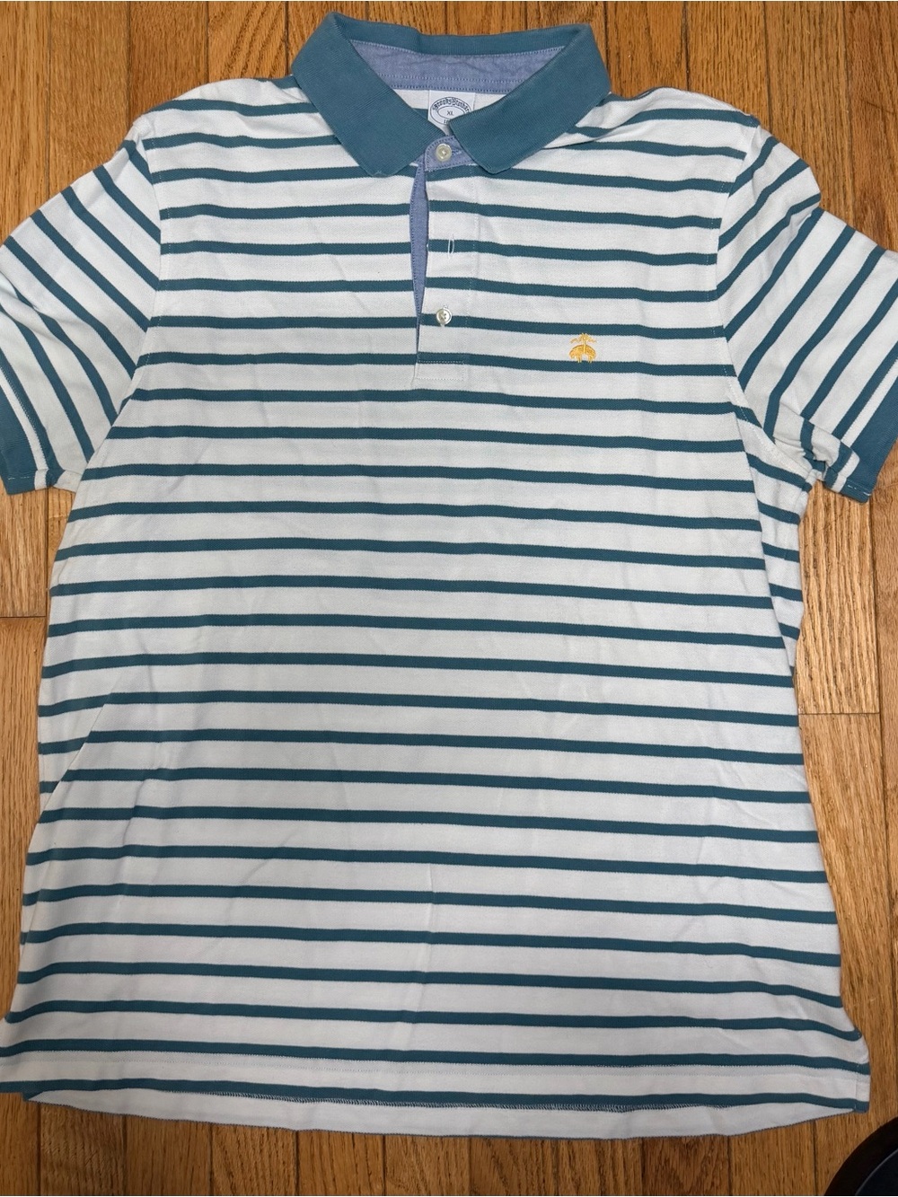 Brooks Brothers 1818 Men XL Slim Fit Striped Cotton Polo Old Money Quiet Luxury